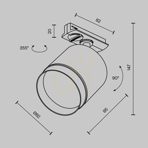 POLAR TR088-1-GX53-W reflector de bare Maytoni small 9