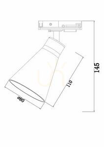 VIRAR TR022-1-GU10-MG reflector bară de distribuție Maytoni small 6