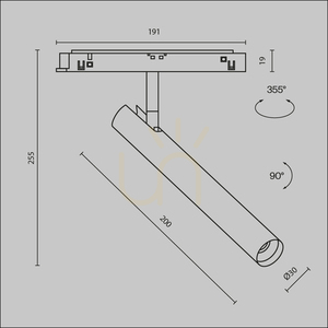 FOCUS T TR141-2-6W3K-M-BS reflector pentru bare Maytoni small 9