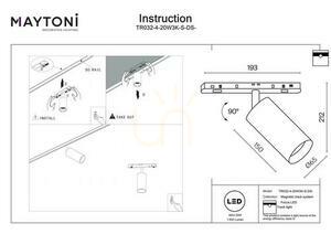 FOCUS LED reflector pentru bare TR032-4-20W3K-S-DS-W Maytoni small 7