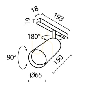 FOCUS LED reflector pentru bare TR032-4-20W3K-S-DS-W Maytoni small 8