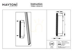 Corp pentru șină magnetică Maytoni Basis Grid Radity TR084-1-6W4K-W alb 6 W 4000 K small 6