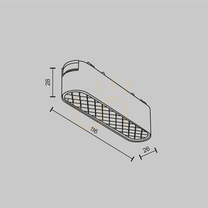 Corp pentru șină magnetică Maytoni Basis Grid Radity TR084-1-6W4K-W alb 6 W 4000 K small 7