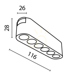 Lampă pentru șine POINTS TR082-1-6W4K-M-W Maytoni small 9