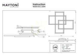 Plafond RIDA MOD015CL-L80W Maytoni small 5
