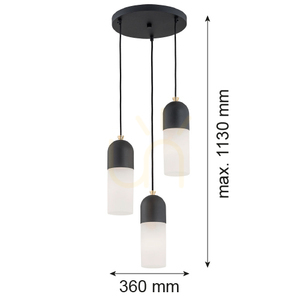 Lampă suspendată ARGON Burgos albă, 3xE27, IP20, SKU 1467 2 Lampă suspendată ARGON Burgos albă, 3xE27, IP20, SKU 1467 small 2
