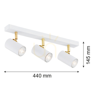 Plafonieră ARGON Lagos alb mat 3xGU10 1475 small 2