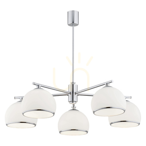 Verifica Candelabru ARGON Marbella alb opal mat crom 5xE27 IP20 2087