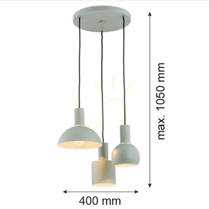Lampă suspendată ARGON SINES 1470 alamă, 3xE27, 400 mm small 2