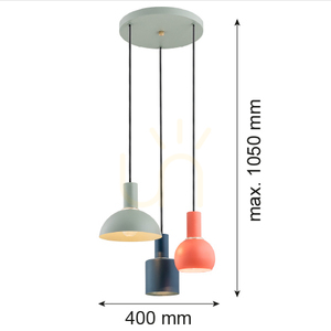 Pendul ARGON Sines negru 3xE27 IP20 1479 small 1