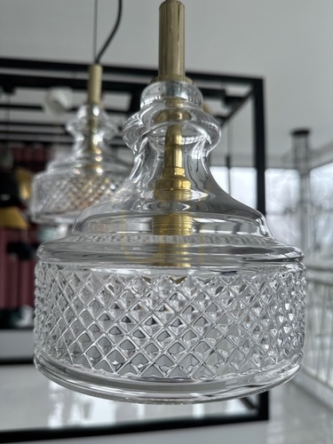 Verifica Lampă suspendată ARGON CRUZ transparentă cristal alamă 3xE14 SKU 1462