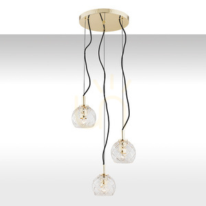 Pendul Argon Oviedo din cristal transparent și alamă 3×E27 1463 small 0