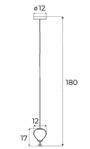 Verifica Pendul Max Light Palloncini P0575 alb crom sticlă chihlimbar 2x6W LED