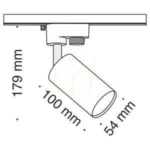 FOCUS MINI TR002-1-GU10-B reflector pentru bare Maytoni small 5