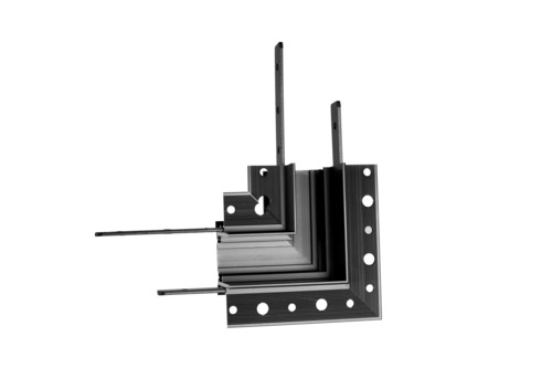 Verifica Conector colț 90° șină magnetică Max Light MAX MT0008 negru aluminiu