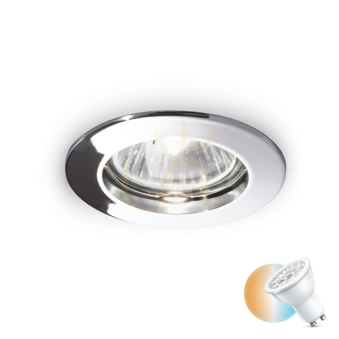 Verifica Lumină încastrată Ideallux Jazz crom GU10 7,3 cm 083070 Lumină încastrată Ideallux Jazz crom GU10 7,3 cm 083070