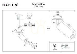 FOCUS corp de iluminat încastrat C018CL-01W Maytoni small 5