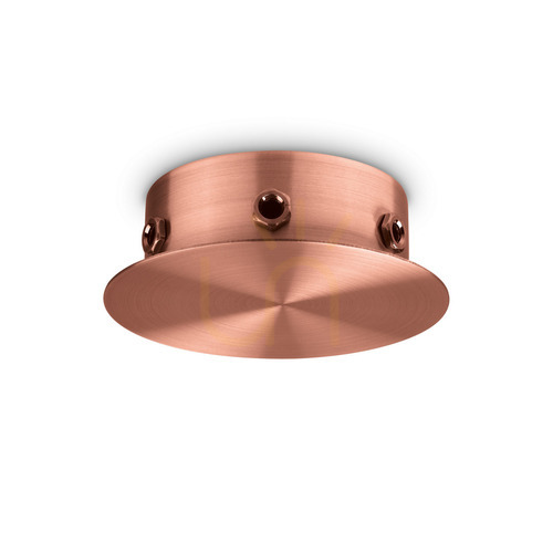 Verifica Rozetă magnetică 6 lumini Ideallux Rosone 307091 cupru Ø12,5 cm metal