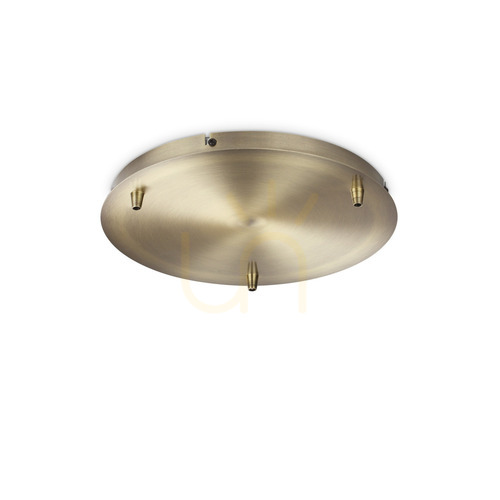 Verifica Rozetă tavan 3 lumini Ideallux Rosone Standard alamă 30 cm 285610