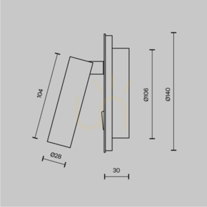 Lampă de perete IOS 176 C176-WL-01-6W-B Maytoni small 12