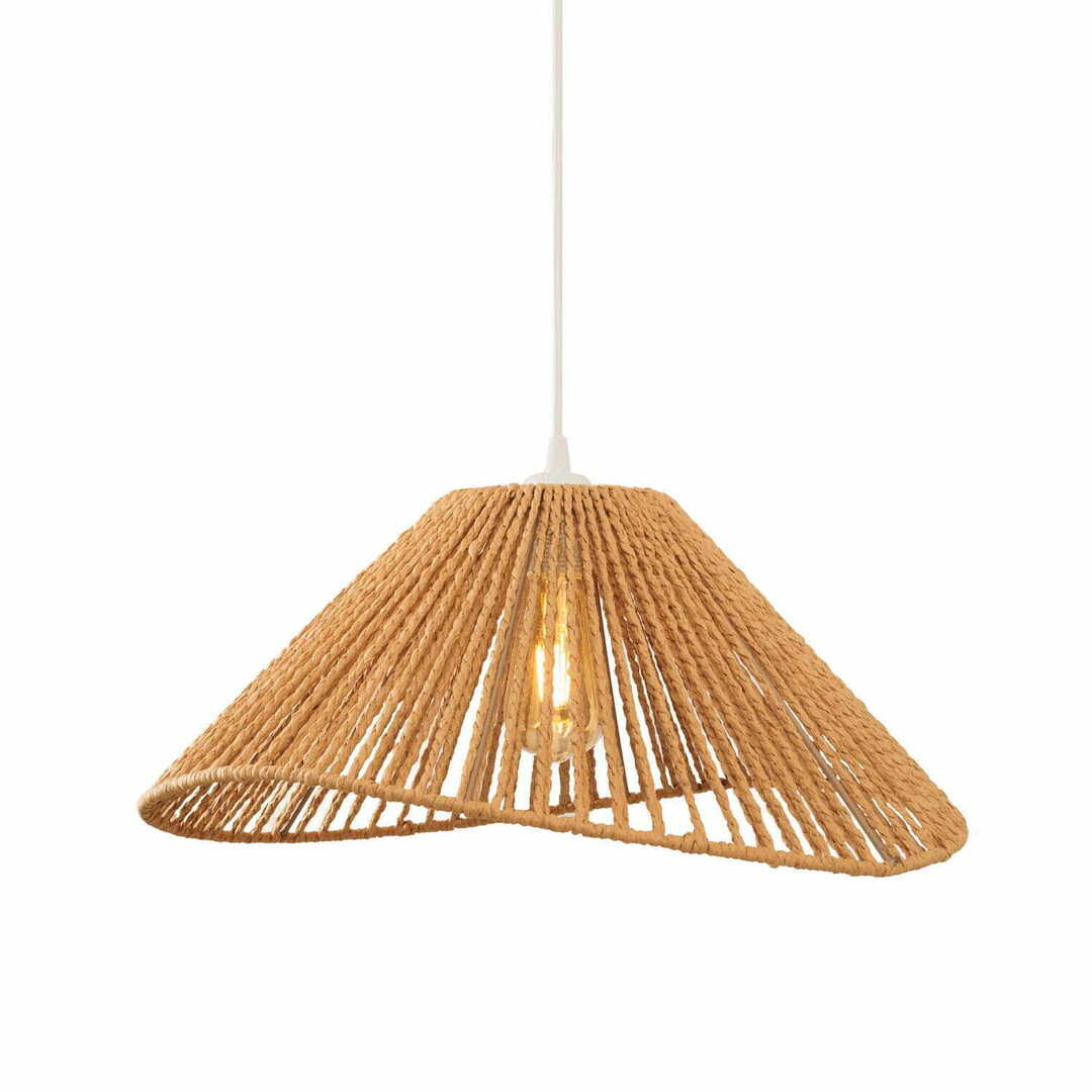 Vedere Lampa suspendată Max Light Amalfi P0577 alb hârtie țesută 45 cm Lampa suspendată Max Light Amalfi P0577 alb hârtie țesută 45 cm