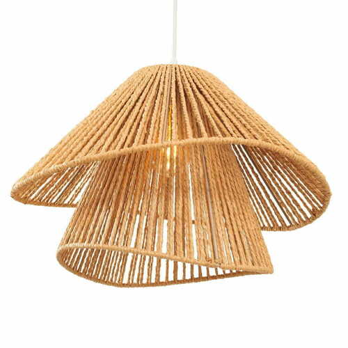 Verifica Pendant lamp Max Light Amalfi P0578 alb 45 cm hârtie țesută