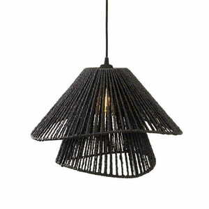 Lampă suspendată Max Light Amalfi II P0580 negru 45 cm hârtie țesută 1 Lampă suspendată Max Light Amalfi II P0580 negru 45 cm hârtie țesută small 1