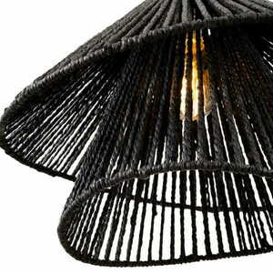 Lampă suspendată Max Light Amalfi II P0580 negru 45 cm hârtie țesută 2 Lampă suspendată Max Light Amalfi II P0580 negru 45 cm hârtie țesută small 2
