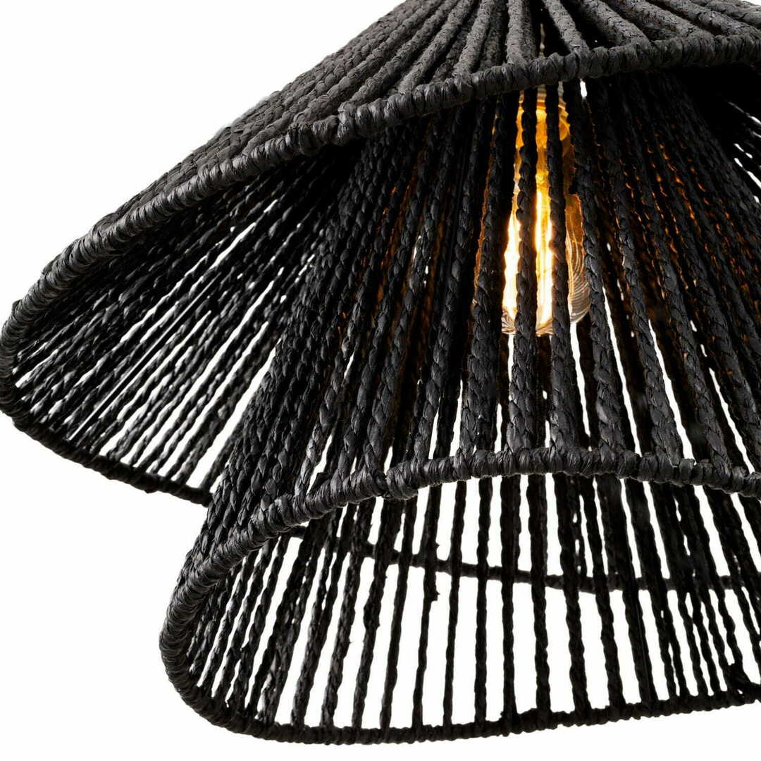 previzualizare Lampă suspendată Max Light Amalfi II P0580 negru 45 cm hârtie țesută Lampă suspendată Max Light Amalfi II P0580 negru 45 cm hârtie țesută