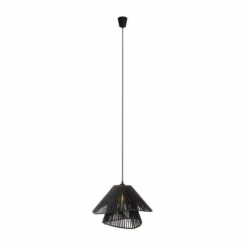 Verifica Lampă suspendată Max Light Amalfi II P0580 negru 45 cm hârtie țesută