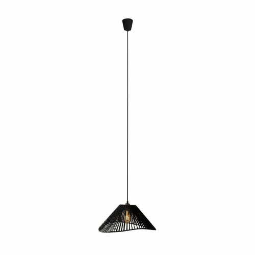 Verifica Lampă suspendată Max Light Amalfi P0579 neagră hârtie țesută 45 cm