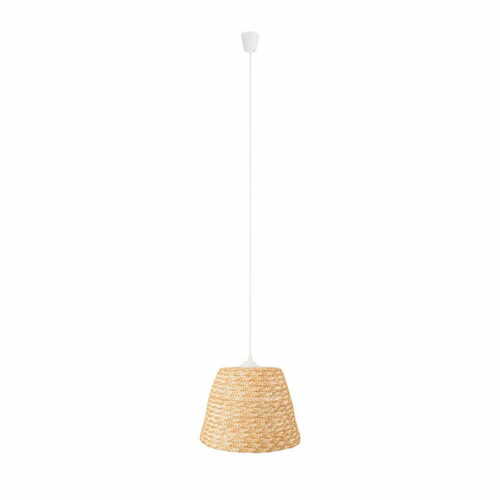 Verifica Lampa suspendată Max Light Pot P0582 albă 30 cm paie grâu 15W