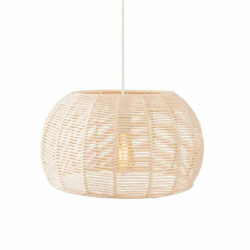 Verifica Lampă suspendată Max Light Praslin P0583 albă bumbac 39 cm