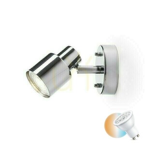 Aplică Valto I lampă de perete crom 230 V Gu10 Led 5 W Ip44 small 0