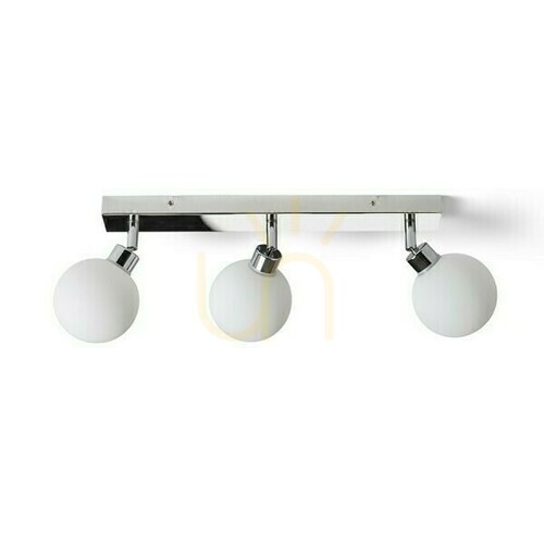 Verifica Lampă de perete Bolly Iii Montat pe suprafață Opal Glass/Chrome 230 V Led G9 3x3 W Ip44