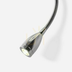 Lampă de perete Lampă de perete Perth cu reflector Led bej/alb crom 230 V E14 7+3 W 30° 3000 K small 2