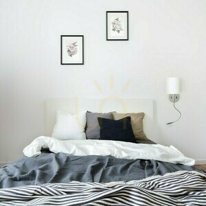 Lampă de perete Versina cu abajur alb cromat 230 V Led E27 15+3 W 25° 3000 K small 2