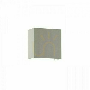 Aplica Rendl LOPE W 25/14, abajur chintz gri-deschis / PVC alb, E27, 15 W small 2