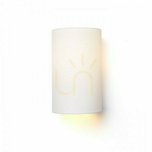 Verifica Lampă de perete Ron W 15/25 de perete Polycotton alb/alb Pcv 230 V Led E27 15