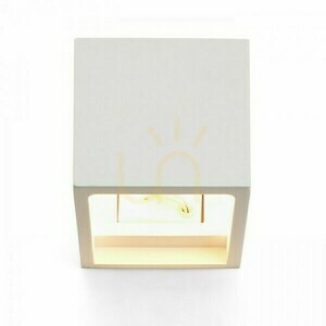 Aplică de perete din ipsos Rendl JACK SQ R10445, lumină sus/jos, G9 max. 5 W, 11,5 cm, alb vopsibil small 1