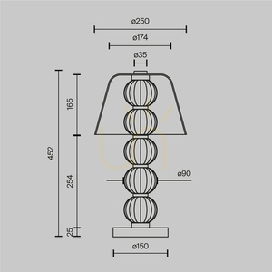 AMULET MOD555TL-L8G3K lampă de masă Maytoni small 7