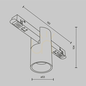 Lampă pentru șine ALFA TR122-4-7W-DS-B Maytoni small 8