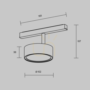 RADO TR040-2-18W3K-BBS reflector pentru bare de distribuție Maytoni small 9