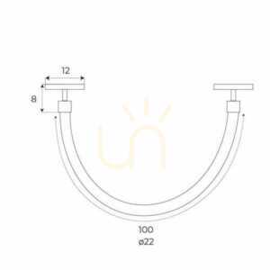 Spot pe sina magnetic Max Light MAX M0021Z negru LED 15W Zigbee 2700-5000K 100 cm small 1