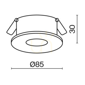 Corp de iluminat încastrat SLIM DL027-2-01W Maytoni small 8
