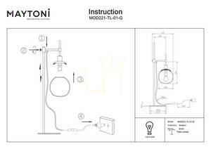 ERICH MOD221-TL-01-G lampă de masă Maytoni small 3