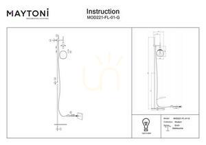 Lampă de podea ERICH MOD221-FL-01-G Maytoni small 1