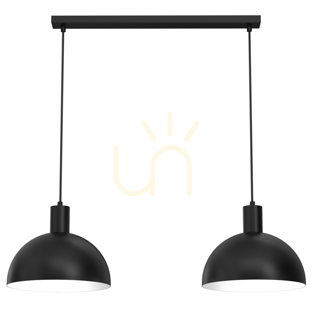 Candelabru Handa negru 2Xe27