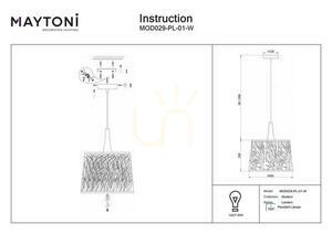 LANTERN lampă suspendată MOD029-PL-01-W Maytoni small 5