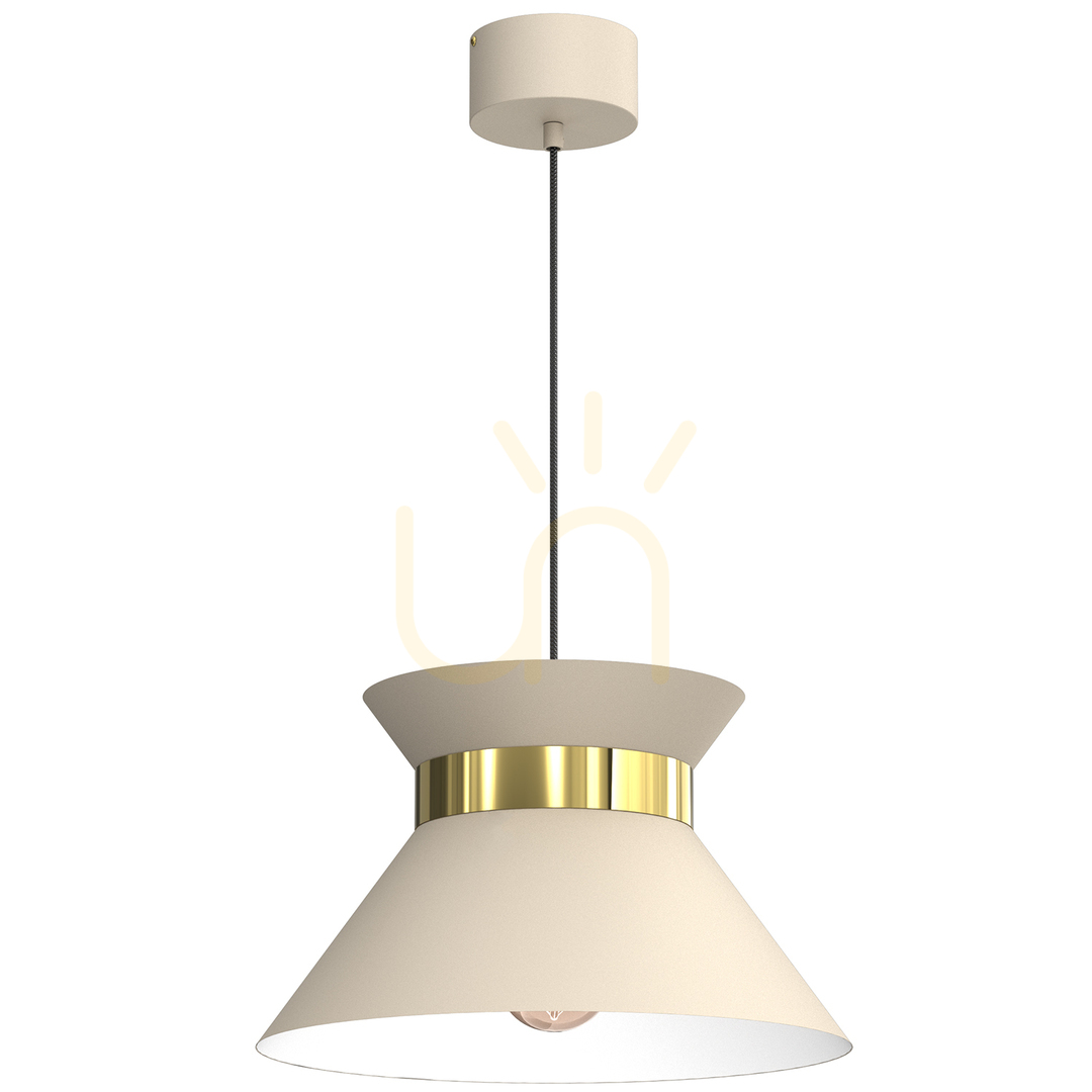 Candelabru Norge bej/dorat 1Xe27